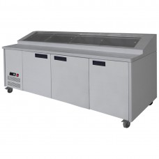Thermaster by FED PPB/21 Three Door Deluxe Pizza Prep Bench