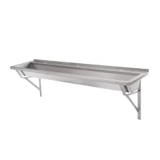 Stainless Steel Walls End Pattern Wash Trough 1200mm Long