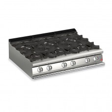 Queen7 6 Burner Countertop Gas CookTop With Self Cleaning System - 1200mm