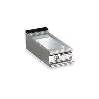 Queen7 Countertop Electric Flat Chrome Griddle Plate - 400mm