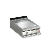 Queen7 Countertop Electric Flat Chrome Griddle Plate - 600mm