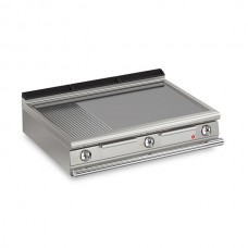 Baron Q70FT/E1220 Queen7 Countertop Electric Flat/Ribbed Mild Steel Griddle Plate - 1200mm