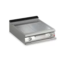 Baron Q70FT/E815 Queen7 Countertop Electric Ribbed Chrome Griddle Plate - 800mm
