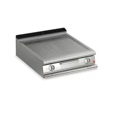 Baron Q70FT/E810 Queen7 Countertop Electric Ribbed Mild Steel Griddle Plate - 800mm