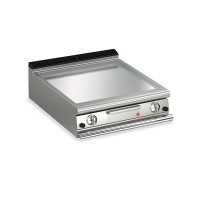 Queen7 Countertop Gas Flat Chrome Griddle Plate Thermostat Cont. - 800mm
