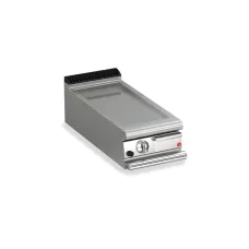 Baron Q70FTT/G400 Queen7 Countertop Gas Flat Mild Steel Griddle Plate Thermostat Cont. - 400mm