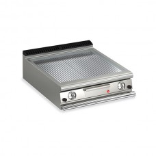 Baron Q70FTT/G815 Queen7 Countertop Gas Ribbed Chrome Griddle Plate Thermostat Cont. - 800mm
