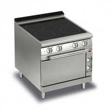 Queen7 Electric Ceramic Glass Range With Electric Oven - 800mm