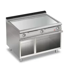 Baron Q70FTV/E1203 Queen7 Electric Flat Stainless Griddle Plate On Open Cabinet - 1200mm