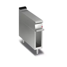 Queen7 Equipment Matching Stainless Bench Top On Open Cabinet - 200mm