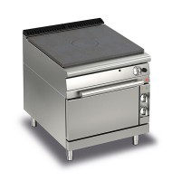 Queen7 Gas Solid Top Range with Electric Oven - 800mm