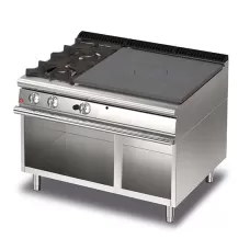 Baron Q70TPV/G1203DX Queen7 Gas Solid Top With 2 Burners On Right On Open Cabinet - 1200mm