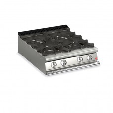 Baron Q90PC/G8011 Queen9 4 Burner Countertop Gas CookTop With Self Cleaning System - 800mm