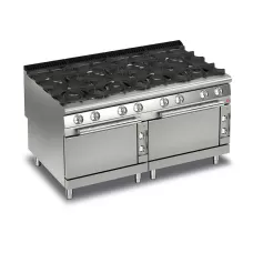 Baron Q90PCF/GE1611 Queen9 8 Burner Gas Range With Self Cleaning System And Double Electric Oven - 1600mm