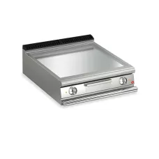 Baron Q90FT/E805 Queen9 Countertop Electric Flat Chrome Griddle Plate - 800mm