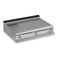 Queen9 Countertop Electric Flat/Ribbed Mild Steel Griddle Plate - 1200mm