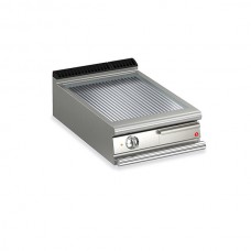Baron Q90FT/E615 Queen9 Countertop Electric Ribbed Chrome Griddle Plate - 600mm