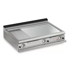 Baron Q90FTT/G1223 Queen9 Countertop Gas Flat/Ribbed Stainless Griddle Plate Thermostat Cont. - 1200mm