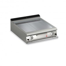 Baron Q90FTT/G815 Queen9 Countertop Gas Ribbed Chrome Griddle Plate Thermostat Cont. - 800mm
