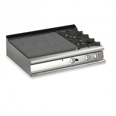 Baron Q90TP/G1201DX Queen9 Countertop Gas Solid Top With 2 Burners On Right - 1200mm
