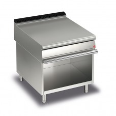 Queen9 Equipment Matching Stainless Bench Top On Open Cabinet - 800mm
