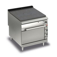 Queen9 Gas Solid Top Range with Electric Oven - 800mm