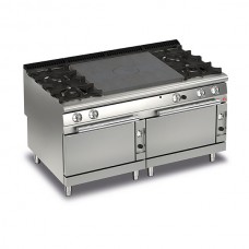 Baron Q90TP2F/G1601 Queen9 Gas Solid Top With 2 Burners On Left and Right And Double Oven - 1600mm