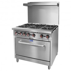 Gasmax by FED S36 6 Burner With Oven