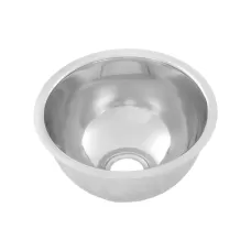 3monkeez RB300 300 dia x 165 - Round Pressed Bowl. 50mm Centre Outlet