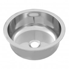 Round Stainless Steel Inset Sink Bowl 385x170