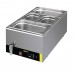 Apuro S047-A Bain Marie with Tap with Pans 2x1/3 & 2x1/6 Pans 150mm Deep Inc Lids