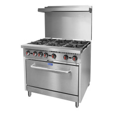 Gasmax by FED S36(T) 6 Burner With Oven Flame Failure