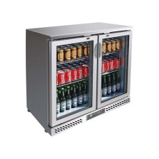 F.E.D. SC248SG Two Door Stainless Steel Drink Cooler