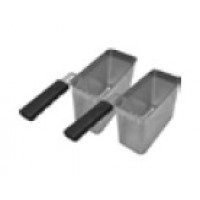 Set of 2 baskets for pasta cookers (single handle)