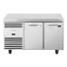 TRUE TCR1/2-CL-SS-DL-DR 2 Door Refrigerated Counter with SS Top