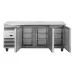 TRUE TCR1/3-CL-SS-DL-DR-DR 3 Door Refrigerated Counter with SS Top
