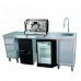 Modular Systems by FED SS6-2100R-H Stainless Steel Multipurpose Utility Bench With Sink