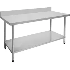 Modular Systems by FED 0900-6-WBB Budget Stainless Bench With Splashback 900X600