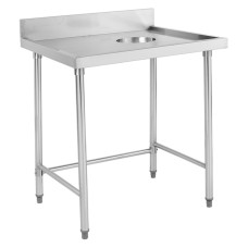 Modular Systems by FED SWCB-7-1200 Stainless Steel Bench with RHS Waste Hole