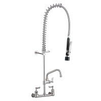 Stainless Steel Exposed Wall Mounted Pre Rinse Unit with 6