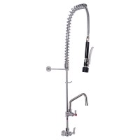 Stainless Steel Single Wall Mount Pre-Rinse with 6