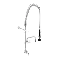 Stainless Steel Single Wall Mount Pre-Rinse with 12