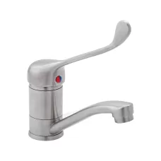 Stainless Steel Lever Handle Basin Mixer Tap WELS 6 Star 4.5L