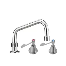3monkeez T-3MHS06 Stainless Steel Hob Outlet, Basin Top Assemblies and Spout- 6 Spout