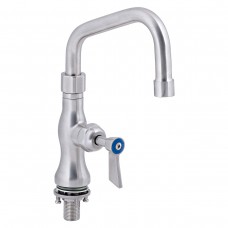 6 Stainless Steel Single Hob Mounted Tap