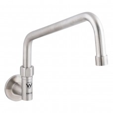 3monkeez T-3MWE06 Stainless Steel Wall Elbow and Spout- 6 Spout