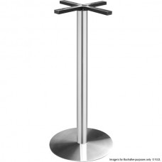 F.E.D. 8004-2-100 Table Base Stainless Steel Round 450 Total Height 1000