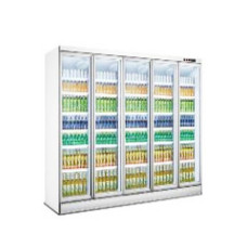 5 Glass Door Supermarket Remote Refrigerator 3710L