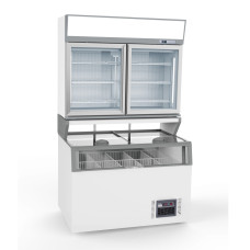 Combination Supermarket Chest/Display Freezer, 786L 1250mm