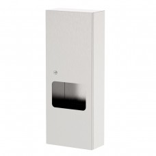 3monkeez WA-PTDWR2-R Paper Towel Dispenser With Waste Receptacle (6.5L)- Recessed Model
